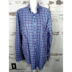 VINEYARD VINES Classic Fit Tucker Shirt Red, White, & Blue Plaid Sz M NWOT